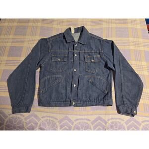 1970s True Vintage J C Penney Ranchcraft Denim Jacket Pleated Type 2 Style